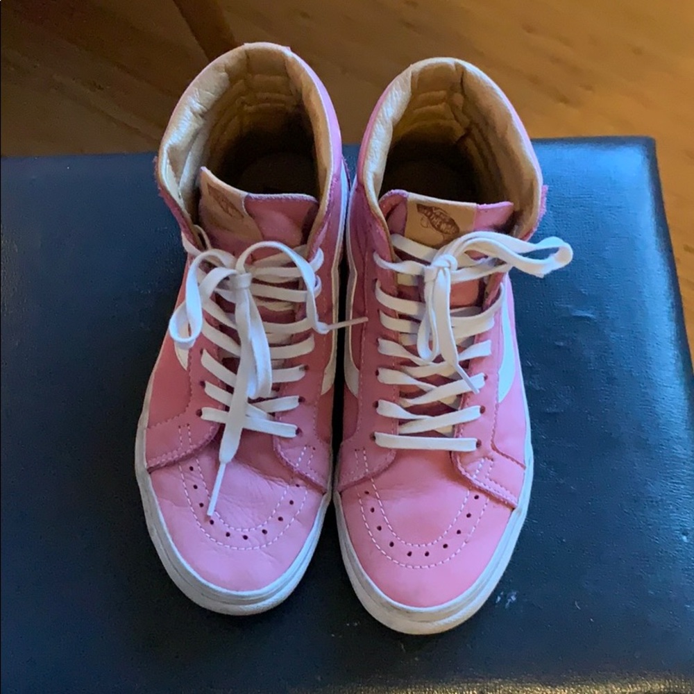 Pink Suede Vans High Tops